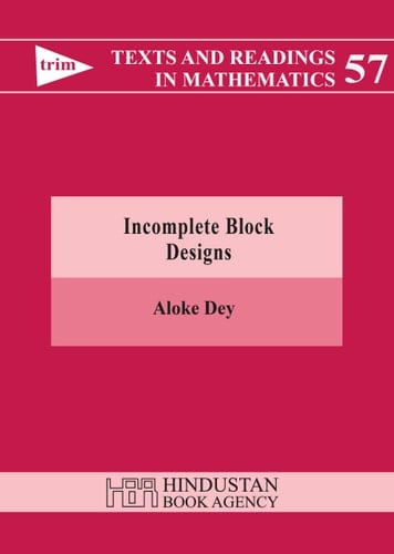 Incomplete Block Designs