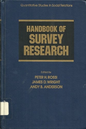 Handbook of Survey Research