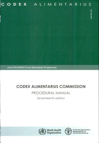 Codex Alimentarius Commission Procedural Manual
