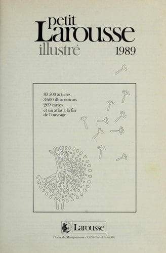 Petit Larousse illustré 1989