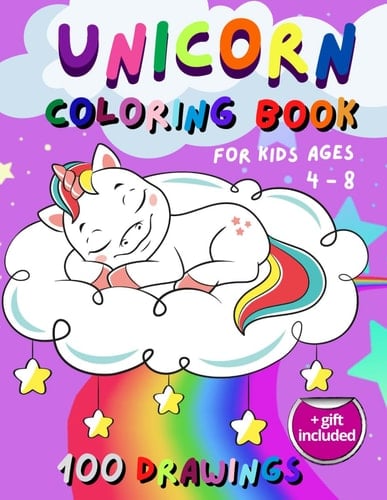 Unicorn Coloring Book for kids ages 4-8: the magical world of unicorns