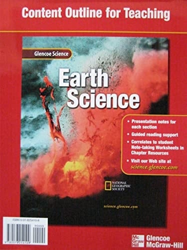 Glencoe Science Earth Science, Content Outlines for Teaching