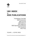 1991 Index to IEEE Publications