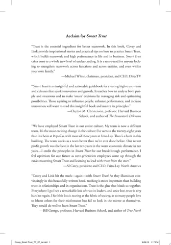 Smart Trust The Defining Skill that Transforms Managers Into Leaders