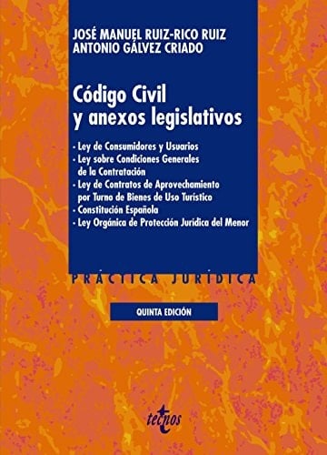 Código Civil y anexos legislativos Ley de consumidores y usuarios, Ley sobre condiciones generales de la contratación, Ley de contratos de aprovechamiento por turno de bienes de uso turístico, Constitución Española, Ley orgánica de protección jurídica del menor