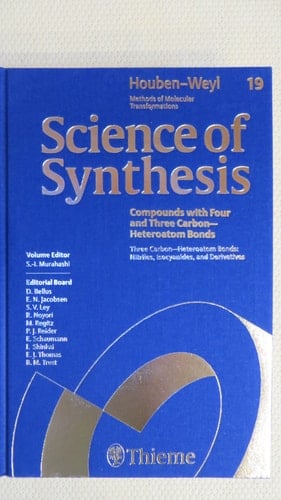 Science of Synthesis Houben-Weyl Methods of Molecular Transformations