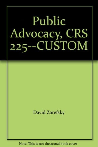 Public Advocacy, CRS 225--CUSTOM