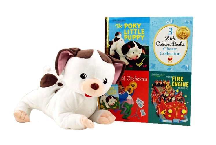 3 Little Golden Books Classic Collection The Pokey Little Puppy ; Animal Orchestra ; The Fire Engine Book