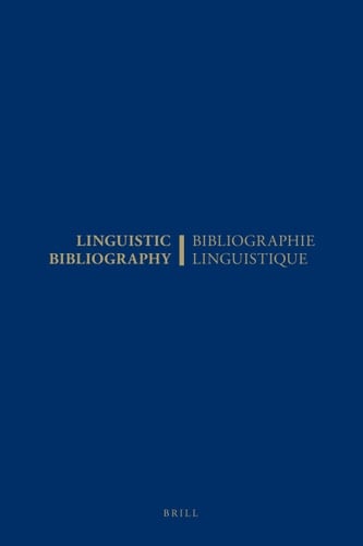Bibliographie linguistique de l'année 1994/Linguistic Bibliography for the year 1994 et complément des années précédentes/and supplement for previous years
