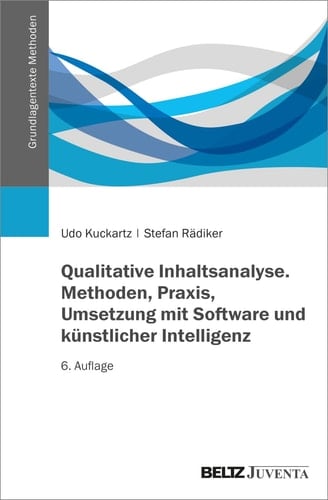 Qualitative Inhaltsanalyse Methoden, Praxis, Umsetzung mit Software und künstlicher Intelligenz