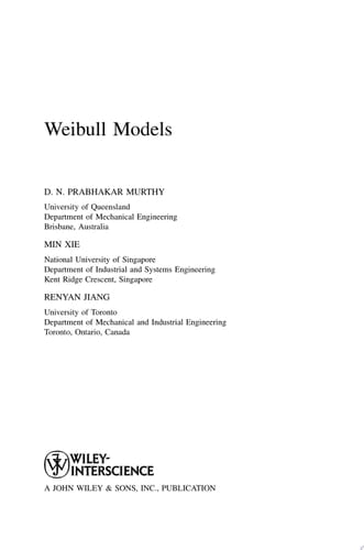 Weibull Models