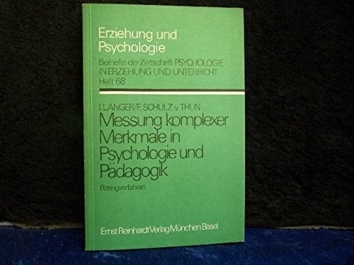 Messung komplexer Merkmale in Psychologie und Pädagogik Ratingverfahren