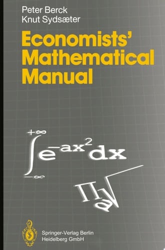 Economists' Mathematical Manual