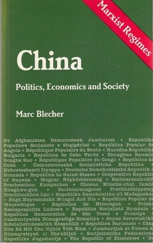 China, Politics, Economics, and Society Iconoclasm and Innovation in a Revolutionary Socialist Country