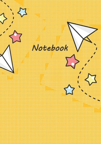 Cute Paper Planes Notebook For Children: 300 Pages With Line and Blank Page