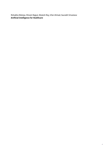 Artificial Intelligence for Healthcare Machine Learning and Diagnostics