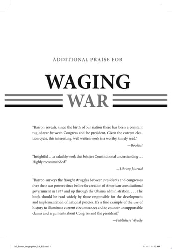 Waging War