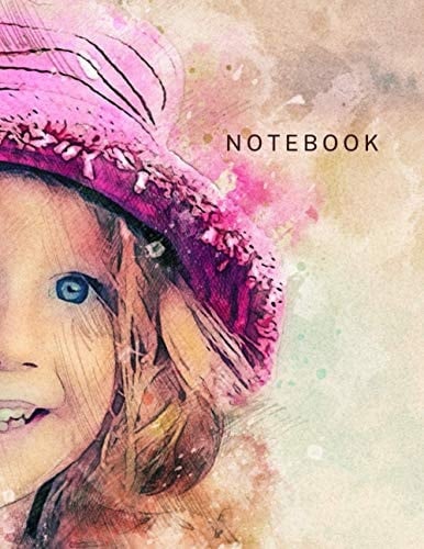 Notebook College Ruled Paper (Lined Notebook) - Cute Girl Portrait Paperback Cover - 8. 5 X 11 Inches (Letter Size) - 120 Pages