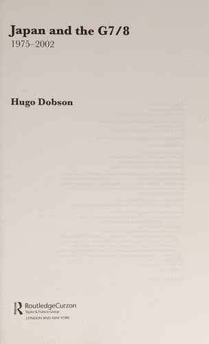 Japan and the G7/8 1975 to 2002