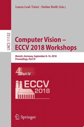 Computer Vision – ECCV 2018 Workshops
