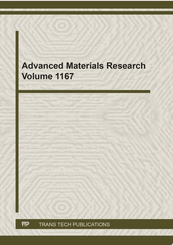 Advanced Materials Research Vol. 1167