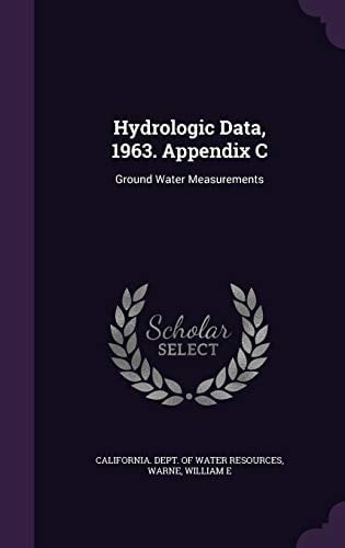 Hydrologic Data, 1963. Appendix C Ground Water Measurements
