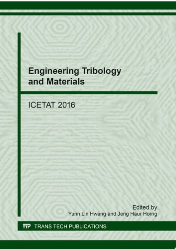 Engineering Tribology and Materials