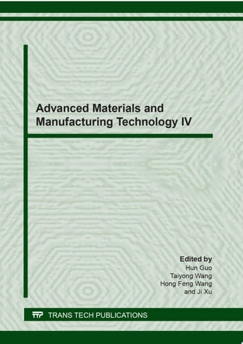 Advanced Materials and Manufacturing Technology IV