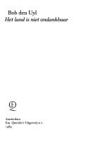 Het land is niet ondankbaar (Dutch Edition)