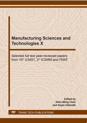 Manufacturing Sciences and Technologies X