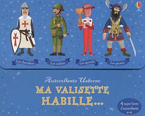 Ma valisette habille... Coffret en 4 volumes : Habille les chevaliers ; Habille les soldats ; Habille les sportifs ; Habille les pirates