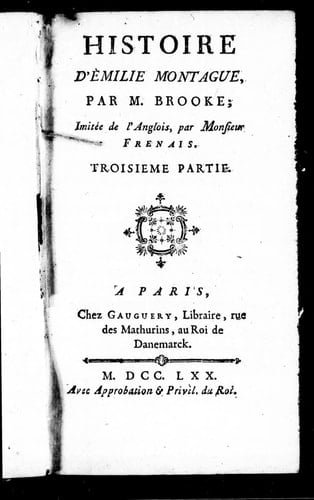 Histoire d'Emilie Montague