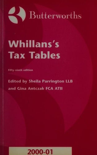 Whillans's Tax Tables 2000-2001
