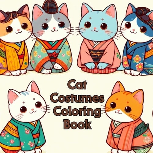 Cat Costumes Coloring Book: Experience Mindful Coloring for Enjoyment and Relaxation, Perfect for Both Adults and Kids