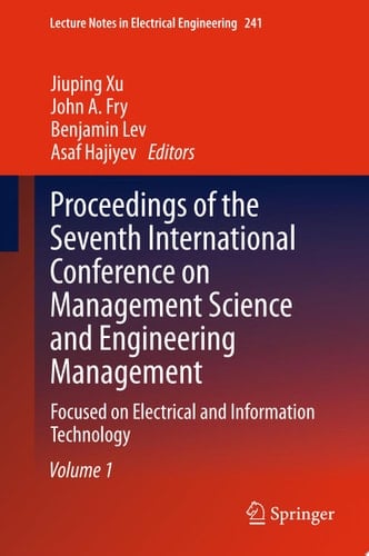 Proceedings of the Seventh International Conference on Management Science and Engineering Management