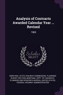 Analysis of Contracts Awarded Calendar Year ... Revised 1969