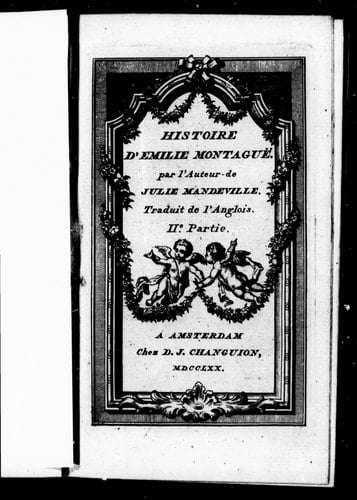 Histoire d'Emilie Montague