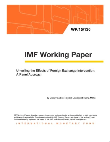 Unveiling the Effects of Foreign Exchange Intervention A Panel Approach