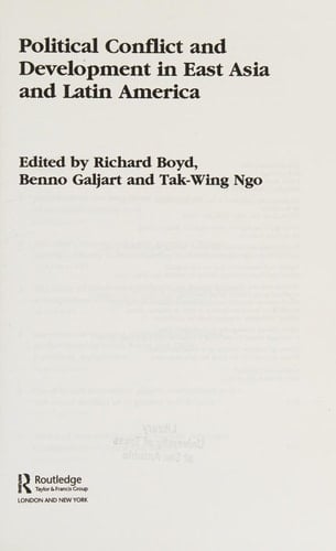 Political Conflict and Development in East Asia and Latin America