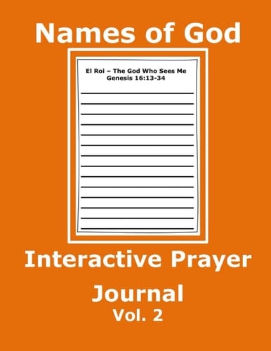 Names of God Interactive Prayer Journal Vol 2 A Diary for Visually Impaired Readers, Students, Youth, Senior Adults, Older Parent Or Adult to Record Scriptural Insights in Daily Meditation