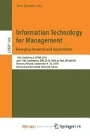 Information Technology for Management Emerging Research and Applications ; 15th Conference, AITM 2018, and 13th Conference, ISM 2018, Held as Part of FedCSIS Poznan, Poland, September 9-12, 2018, Revised and Extended Selected Papers