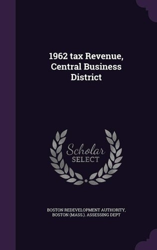 1962 Tax Revenue, Central Business District