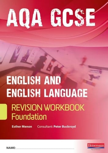 Pearson Revise GCSE AQA English - Language Workbook - Foundation