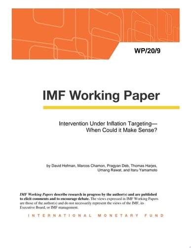 Intervention Under Inflation Targeting--When Could It Make Sense?