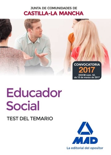 Educadores Sociales de la Junta de Comunidades de Castilla-La Mancha. Temario EspecíficoTest