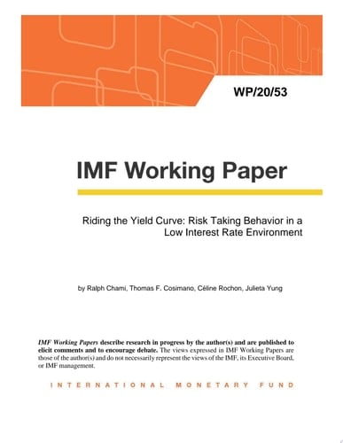 Riding the Yield Curve: Risk Taking Behavior in a Low Interest Rate Environment