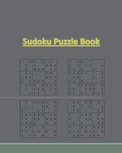 Sudoku Puzzle Book: 8 X 10 Inches sudoku puzzle book for adults 100 with solutions in books