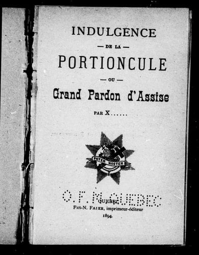 Indulgence de la portioncule ou Grand pardon d'Assise