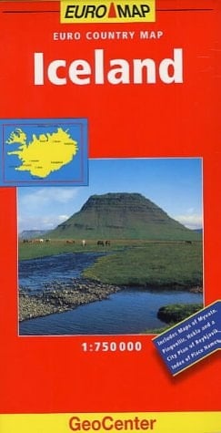 Island. Südwest 1 : 300 000 Sudvesturland, Fjördungskort. Mit Informationen und Farbfotos. Text in Isländisch, Englisch, Deutsch, Französisch. (Islandskort / Mal Og Menning)