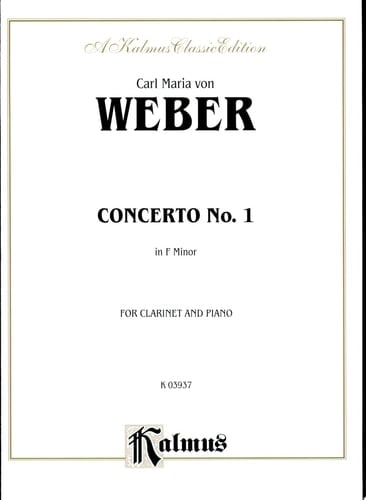 Clarinet Concerto No. 1 in F Minor, Op. 73 (Orch. ) Part(s)